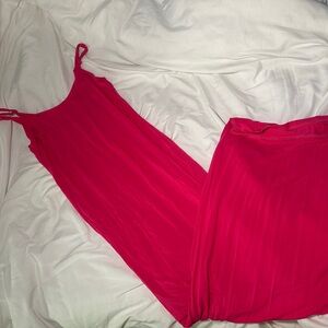 Pink Maxi Bodycon Dress
